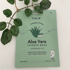 New $5ea OR 5/$18 CALA Aloe Vera Soothing and Calming Face Sheet Mask